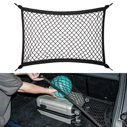 VEHIRIE Elastic Cargo Net for SUV, Car Trunk Net Organizer with ABS Hook Storage Mesh Cargo Nets 27.5"x19.6" for Truck Bed Tailgate Netting Accessories