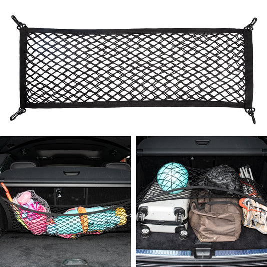 VEHIRIE Cargo Net for SUV Trunk Net Organizer 35.4"x11.8", Car Rear Cargo Net for Sedan, Vehicle