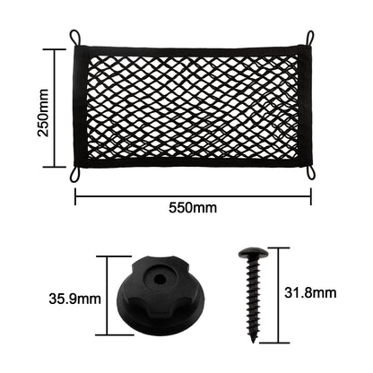 2 Pack Small Cargo Net Pocket Storage Pouch Bag 21 x 9.8 Inches RV Netting