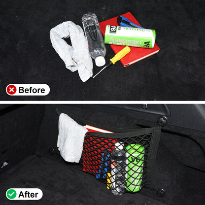 2 Pack Small Cargo Net Pocket Storage Pouch Bag 21 x 9.8 Inches RV Netting